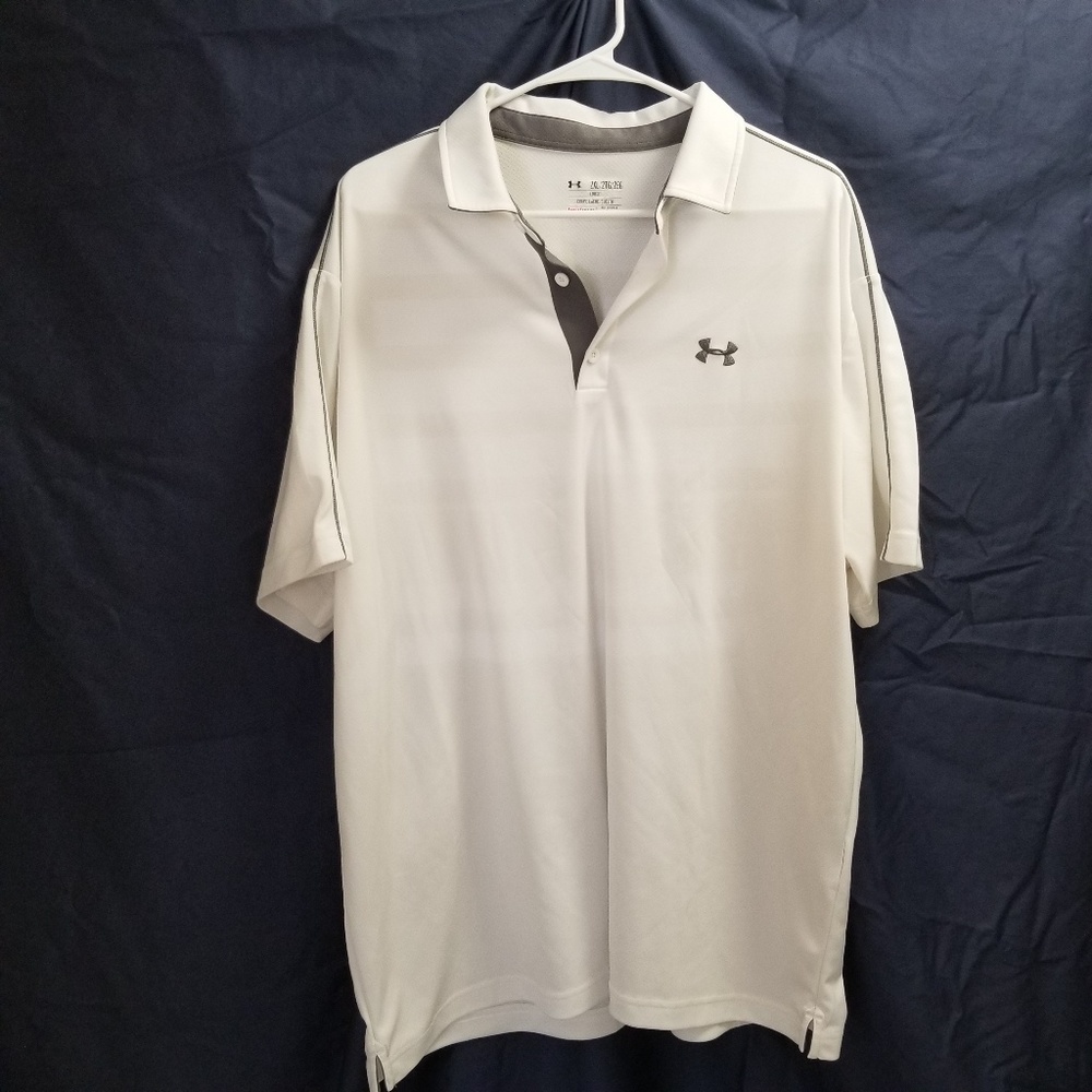 Under Armour white heat gear polo 2X